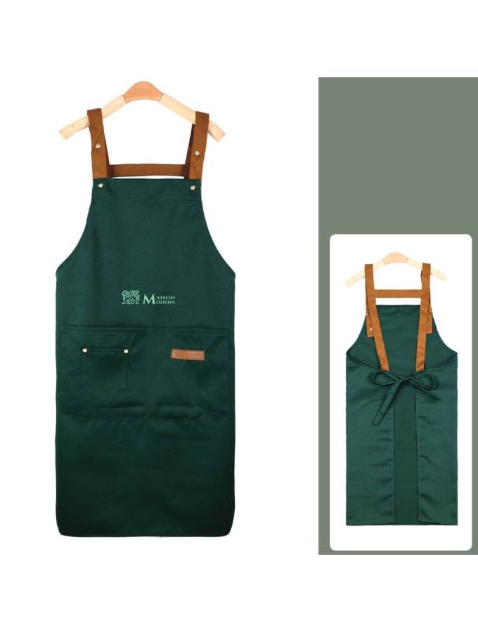 AP01GR - Maison Modena Cross-Back Utility Apron – Green