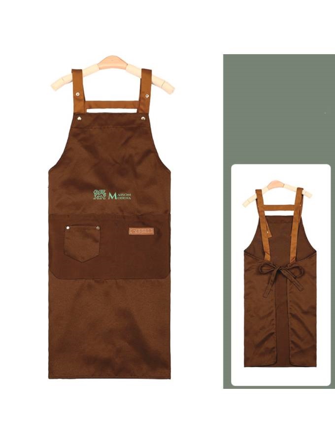 AP01LB - Maison Modena Cross-Back Utility Apron – Light Brown
