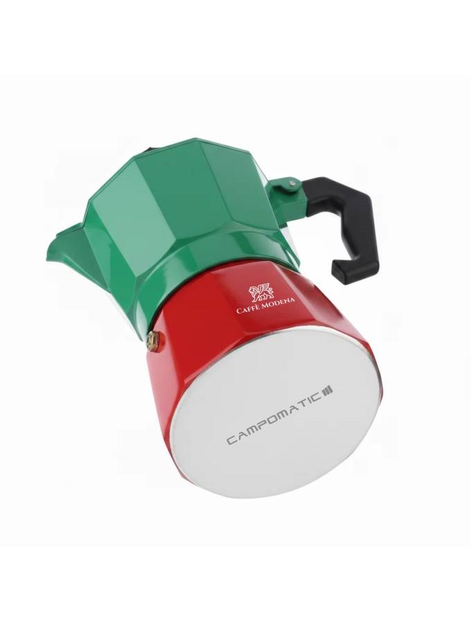 MM300IT Caffè Modena Moka Espresso Maker Red / Green